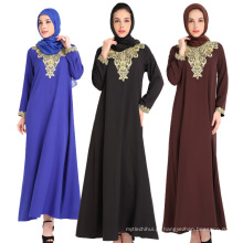 Premium islâmico Eid dubai mulheres rendas dubai muçulmano abaya vestido atacado